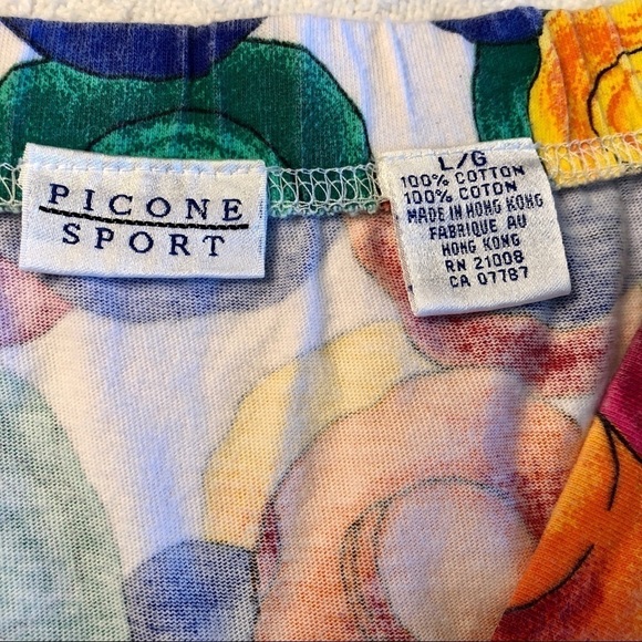 Vintage 90s Skirt Multicolor Hat Print Wrap with Tie Evan Picone Y2K size Large - Picture 15 of 16